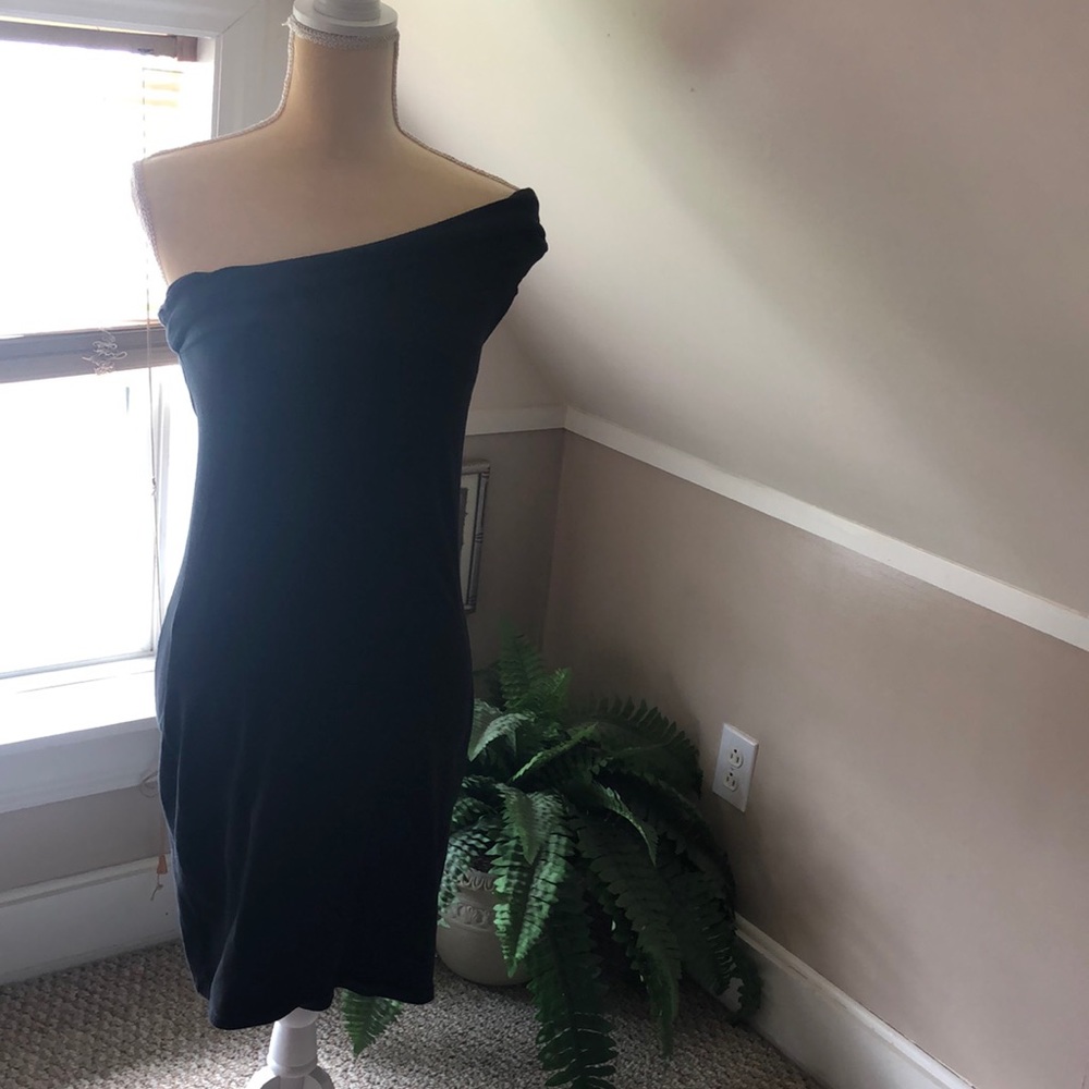 One shoulder mini dress
